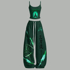 Top & Elasticated Trousers Two-Piece Set 2605009720