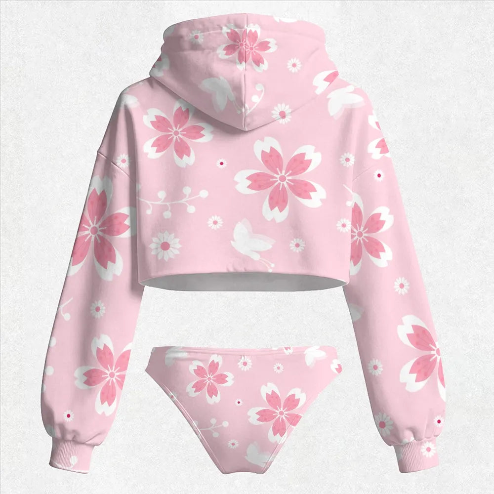 "Demon Slayer" Women's Hooded Thicken Suit Set