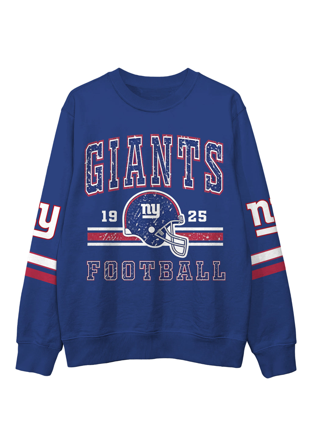 New York Giants Vintage Football Helmet Graphic Crewneck Sweatshirt