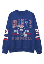 New York Giants Vintage Football Helmet Graphic Crewneck Sweatshirt