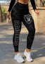 Las Vegas Raiders Dark Smoke Workout Leggings For Lady