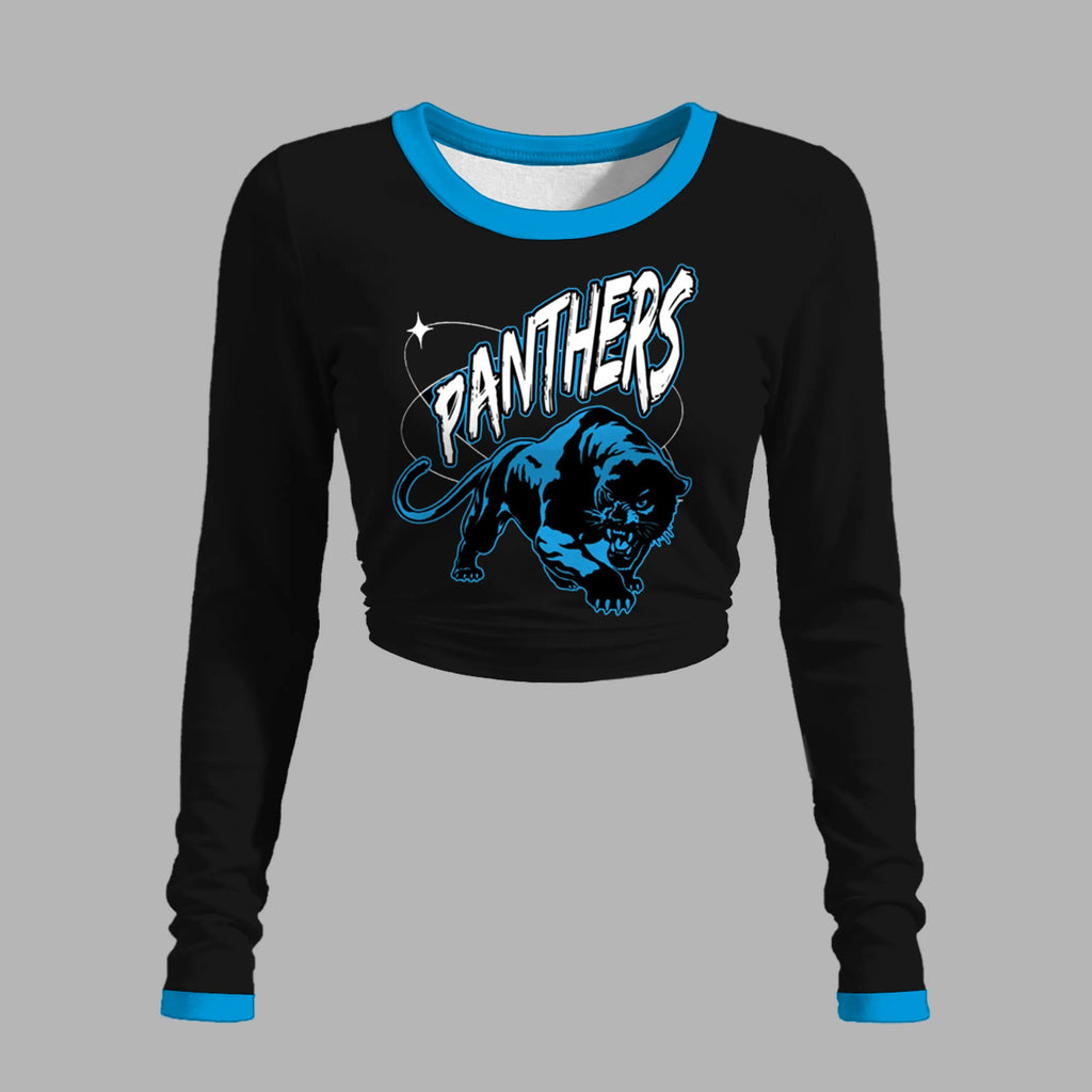 "Carolina Panthers" Long-sleeved double-layer stretch pants set