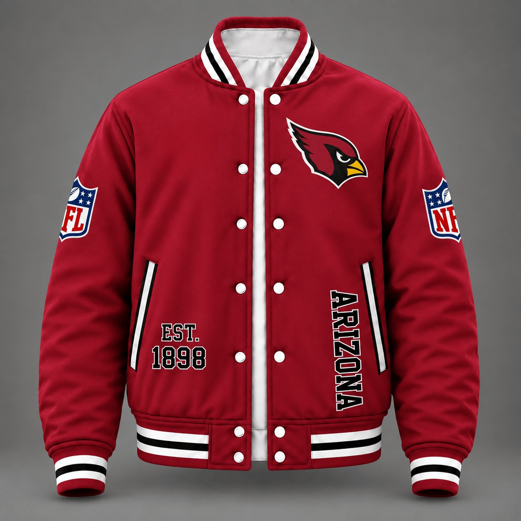 Unisex Arizona Cardinals Red Varsity Jacket
