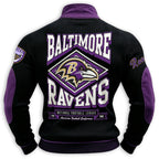 Vintage Baltimore Ravens Diamond Logo 1/4 Zip Pullover Sweatshirt