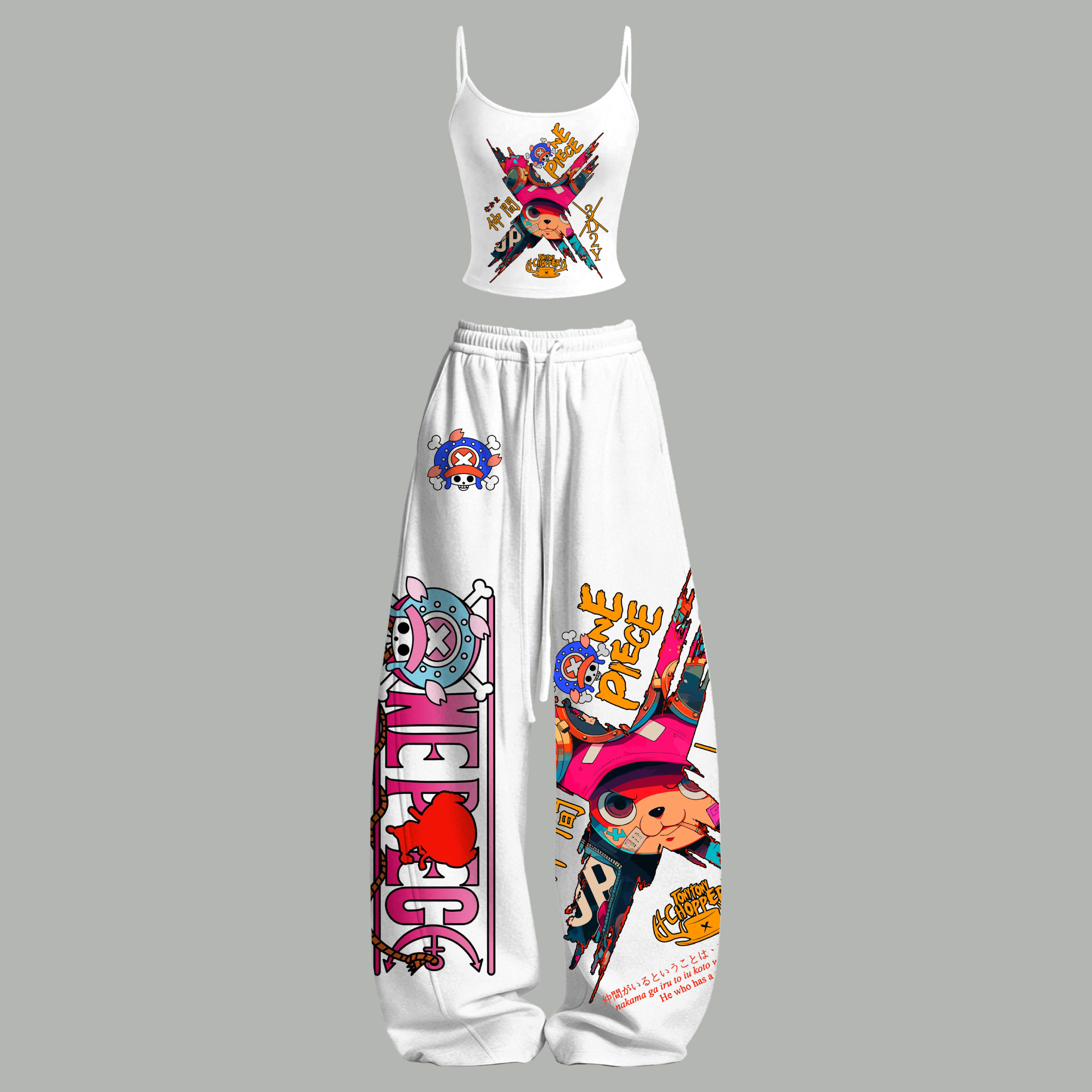 One Piece Top & Elasticated Trousers Two-Piece Set