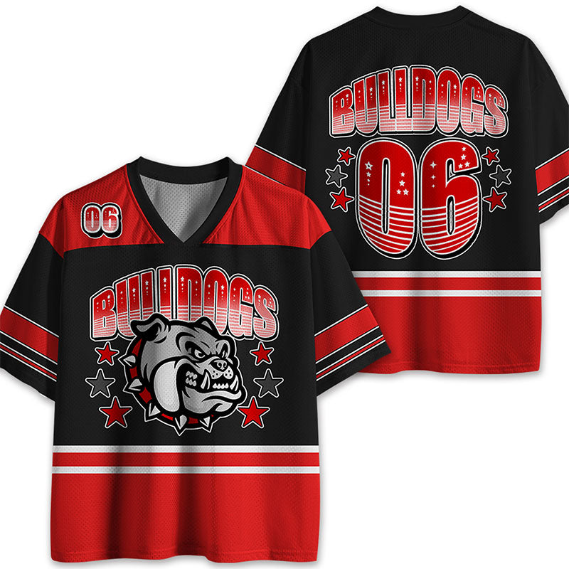 Personalized Mascot Icon Stars Teacher Mesh Jersey Main image