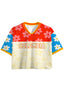 Bloom Star Colombia Cropped Mesh Jersey Shirt