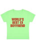 World's Best Ex Boyfriend Y2k Baby Tee