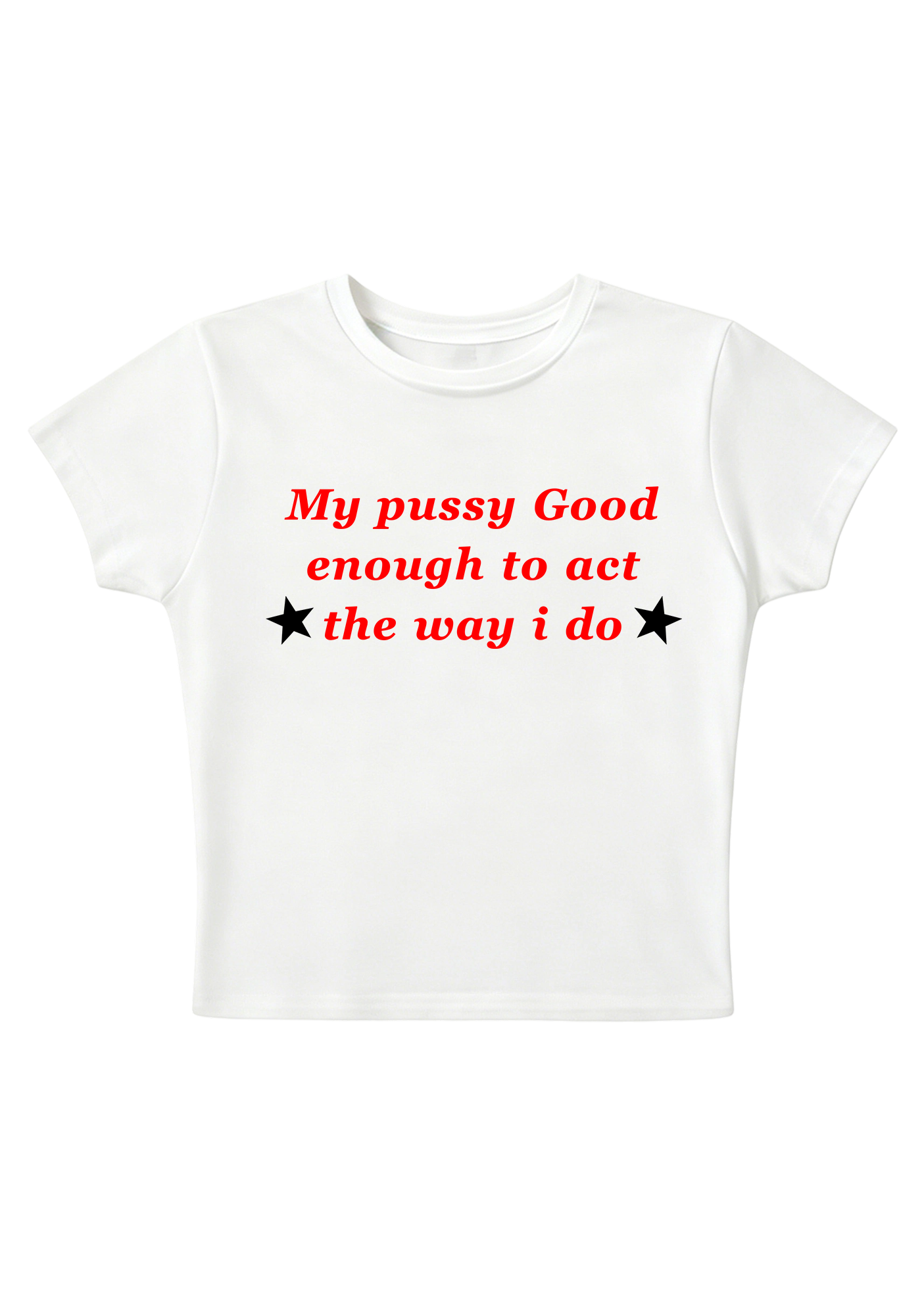 My PXXsy Good Enough Y2K Baby Tee Main image