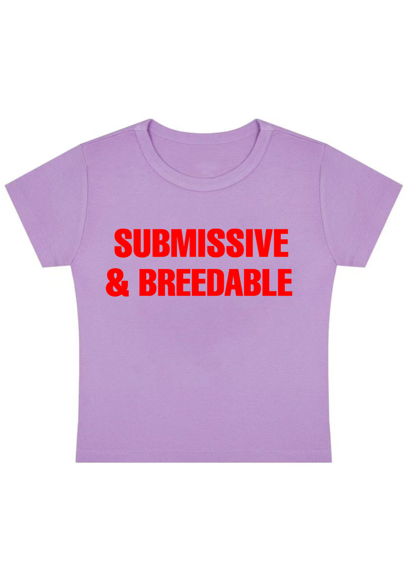 Submissive & Breedable Y2K Baby Tee