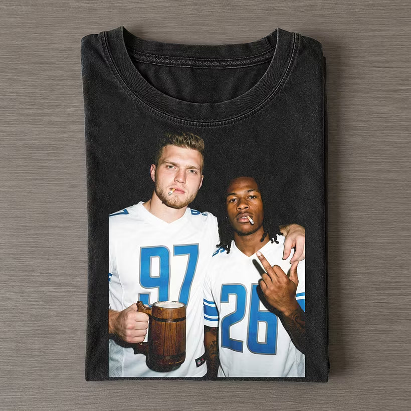 AH97 & JB26 Lions Football TEE/Hoodie