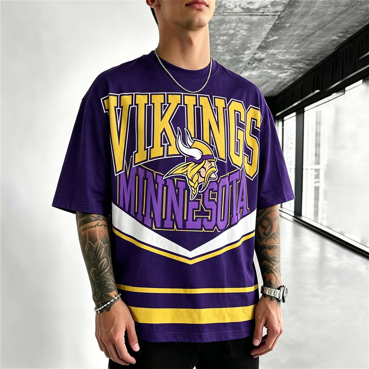Minnesota Vikings Printed T-Shirt
