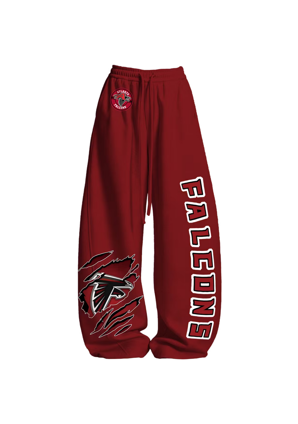 Atlanta Falcons Claw Rip Logo Tops & Elasticated Trousers Two-Piece Set