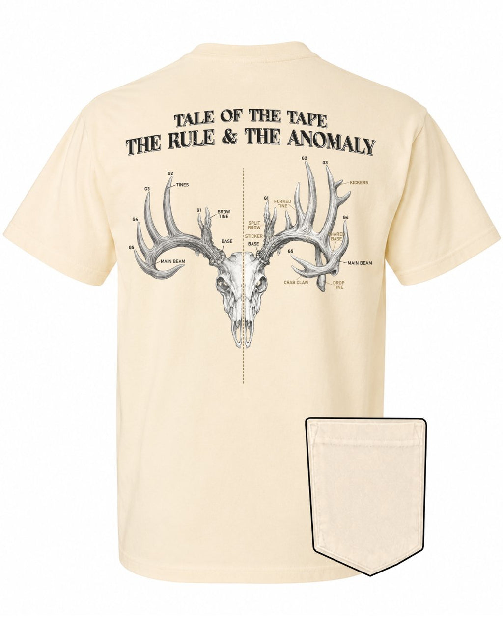 Tale Of The Tape Deer Antler POCKET Tee