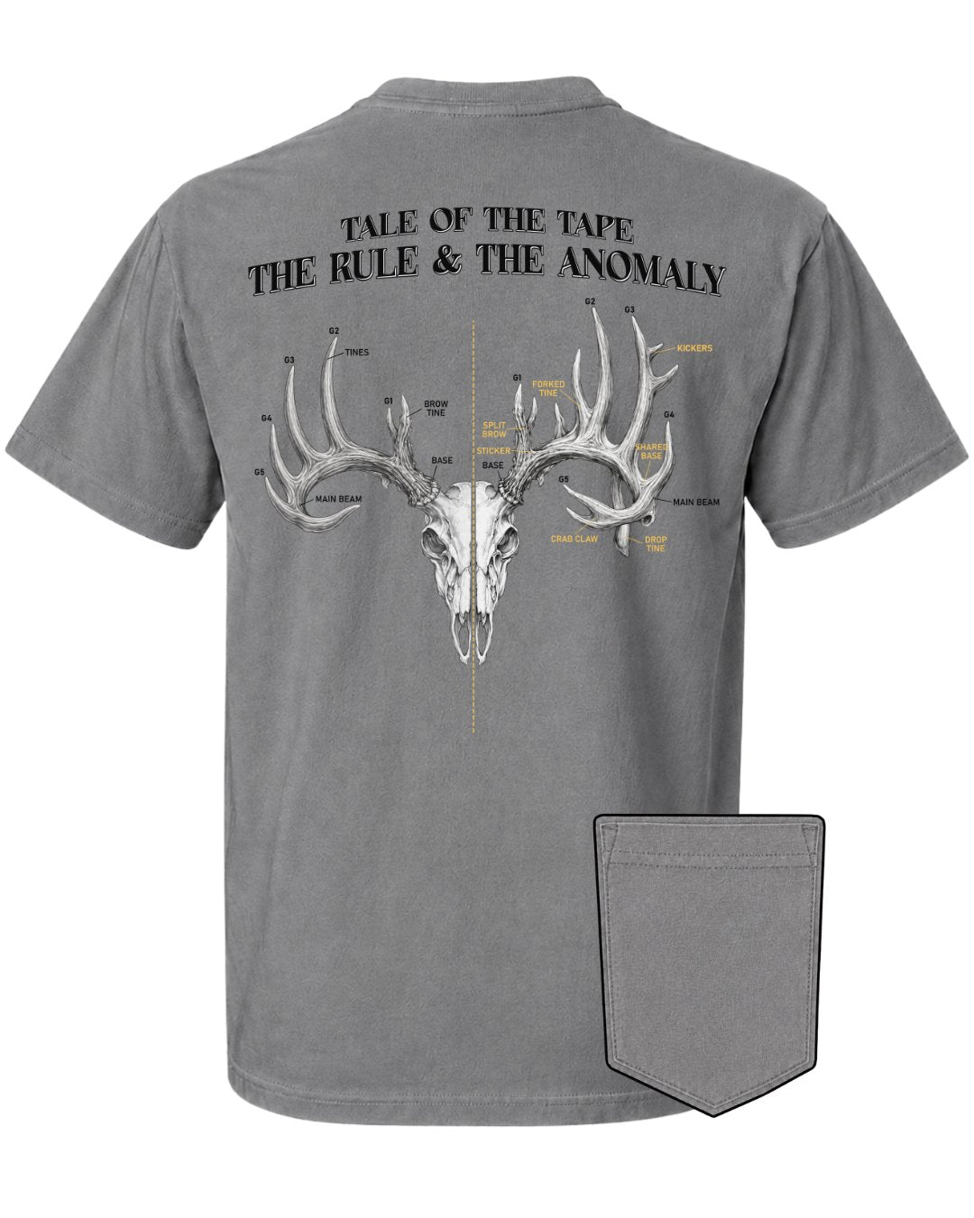 Tale Of The Tape Deer Antler POCKET Tee