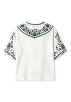 Women's Boho Floral New York Jets Hello Kitty Game Day V Neck Shirt