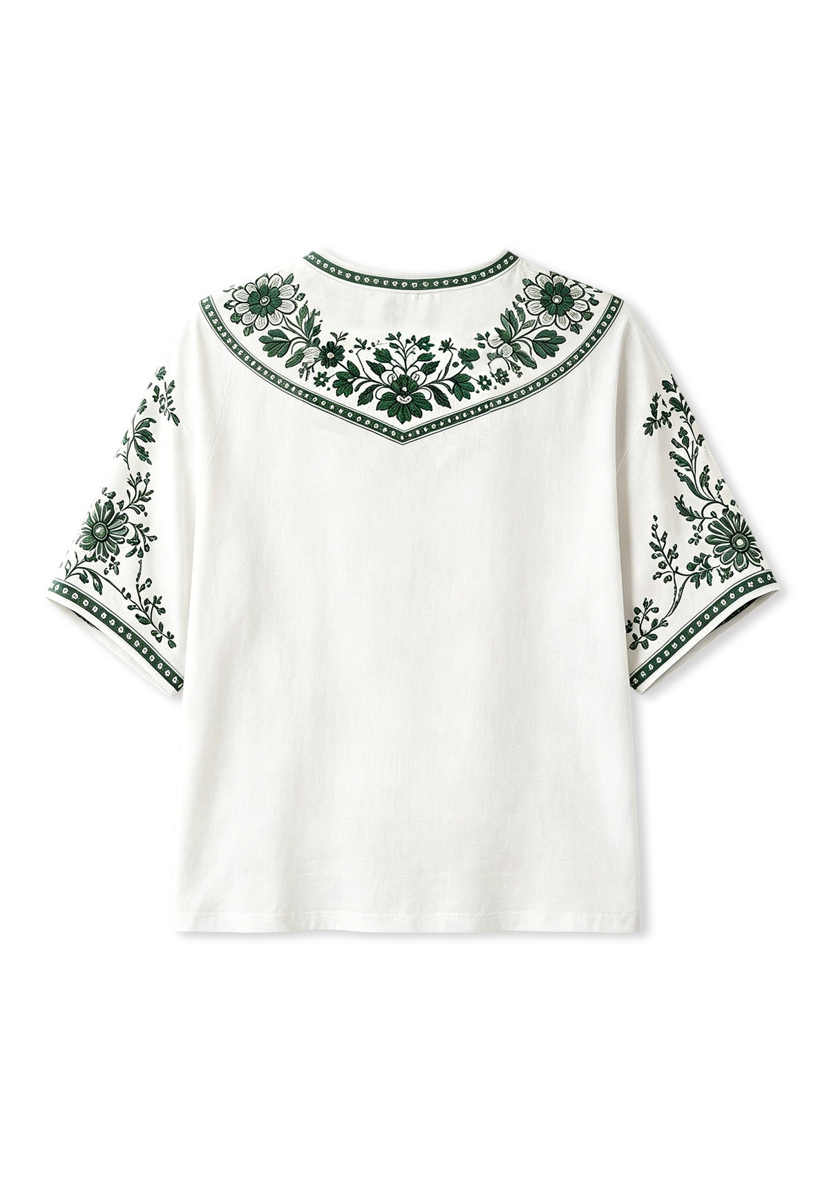 Women's Boho Floral New York Jets Hello Kitty Game Day V Neck Shirt