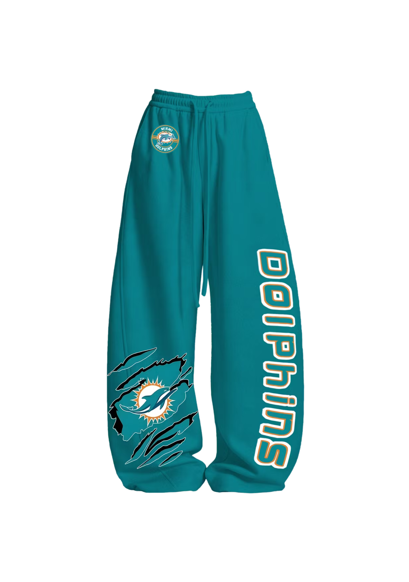 Miami Dolphins Claw Rip Sun Dolphin Tops & Elasticated Trousers Two-Piece Set