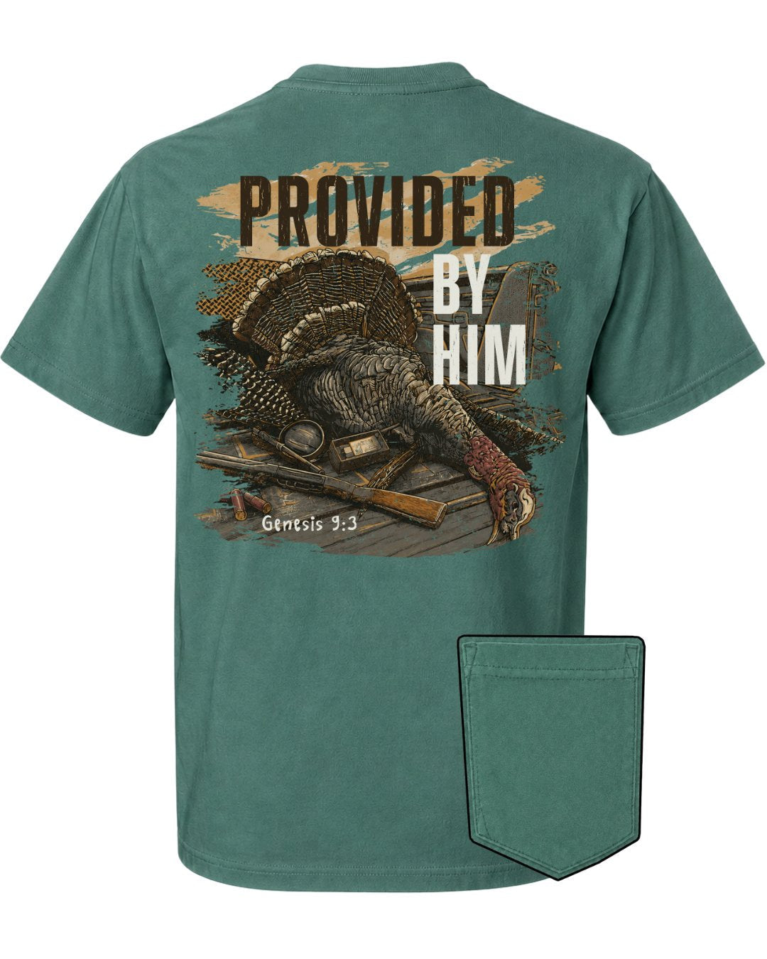 Genesis 93 Christian Turkey Hunting POCKET Tee Main image