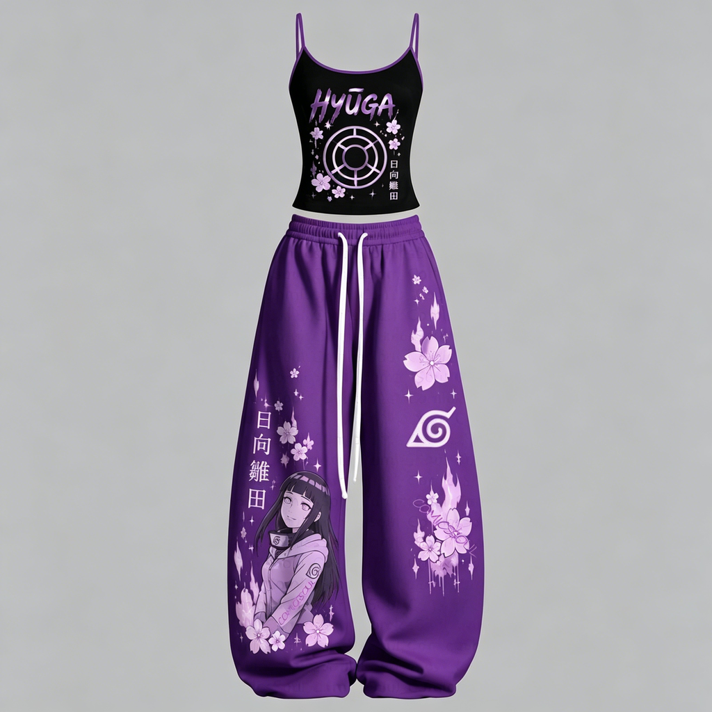 Naruto Top & Elasticated Trousers Two-Piece Set