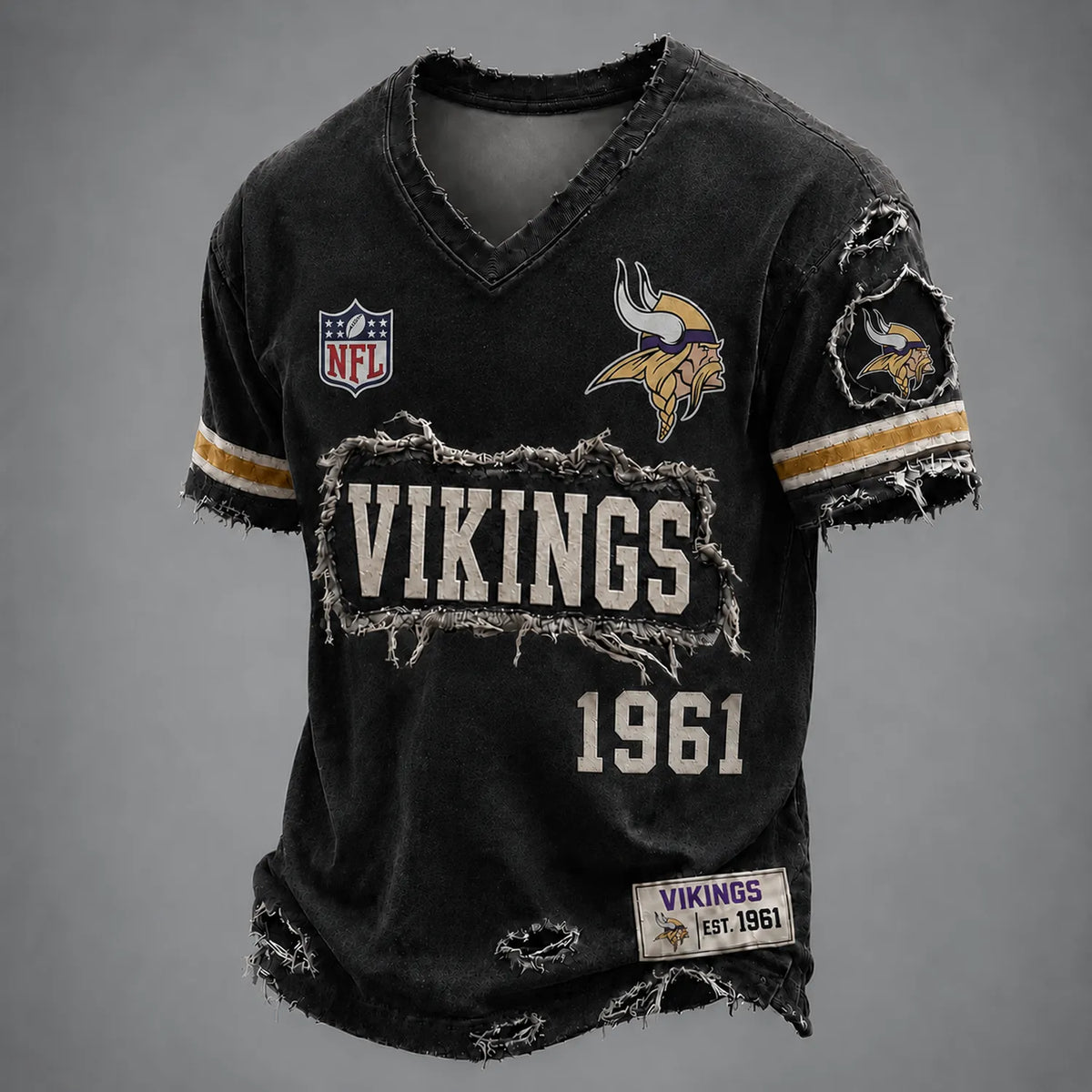 MIN x NFL LUXURY V-Neck T-Shirt 3005 DatND DVT