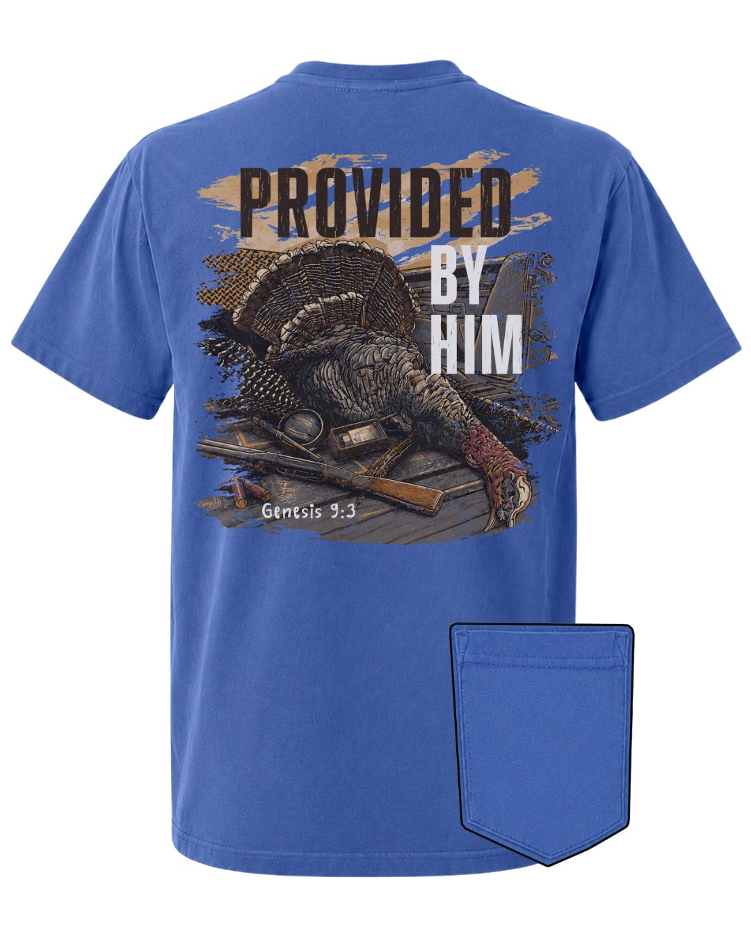 Genesis 93 Christian Turkey Hunting POCKET Tee