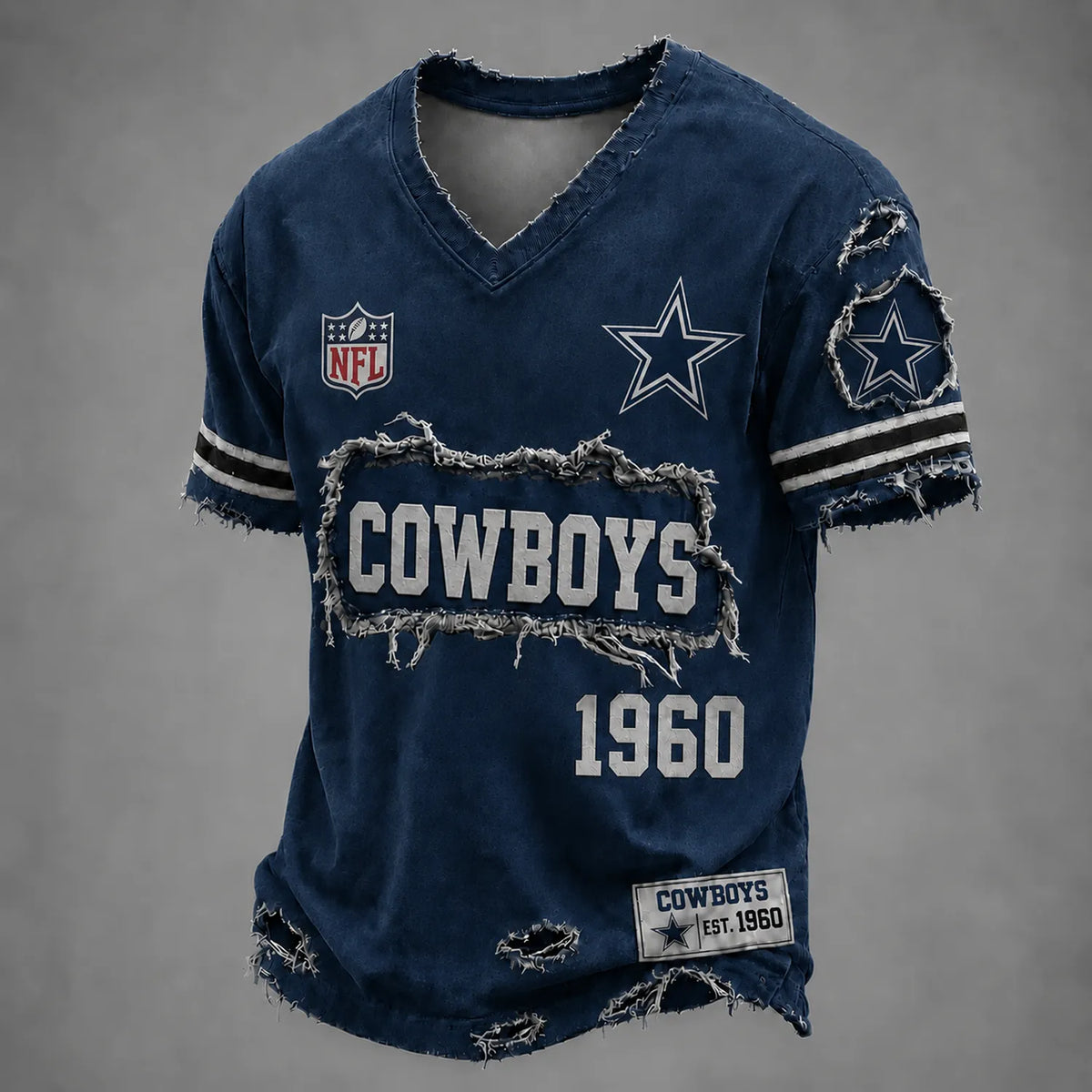 DAL x NFL LUXURY V-Neck T-Shirt 3005 DatND DVT Main image