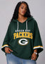 Women’s Green Bay Packers 3/4 Dolman Sleeve Hoodie
