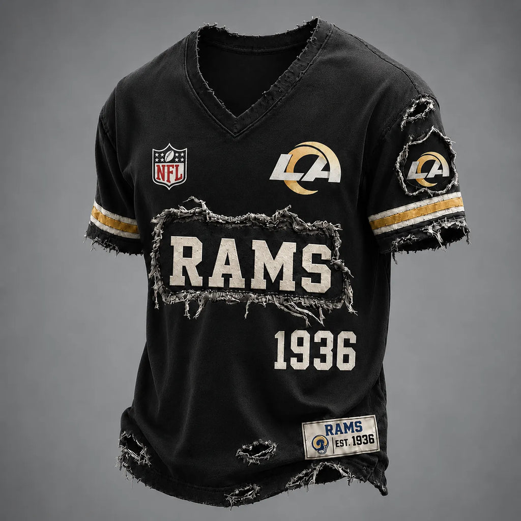 LAR x NFL LUXURY V-Neck T-Shirt 3005 DatND DVT