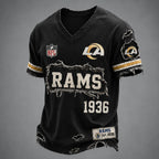 LAR x NFL LUXURY V-Neck T-Shirt 3005 DatND DVT