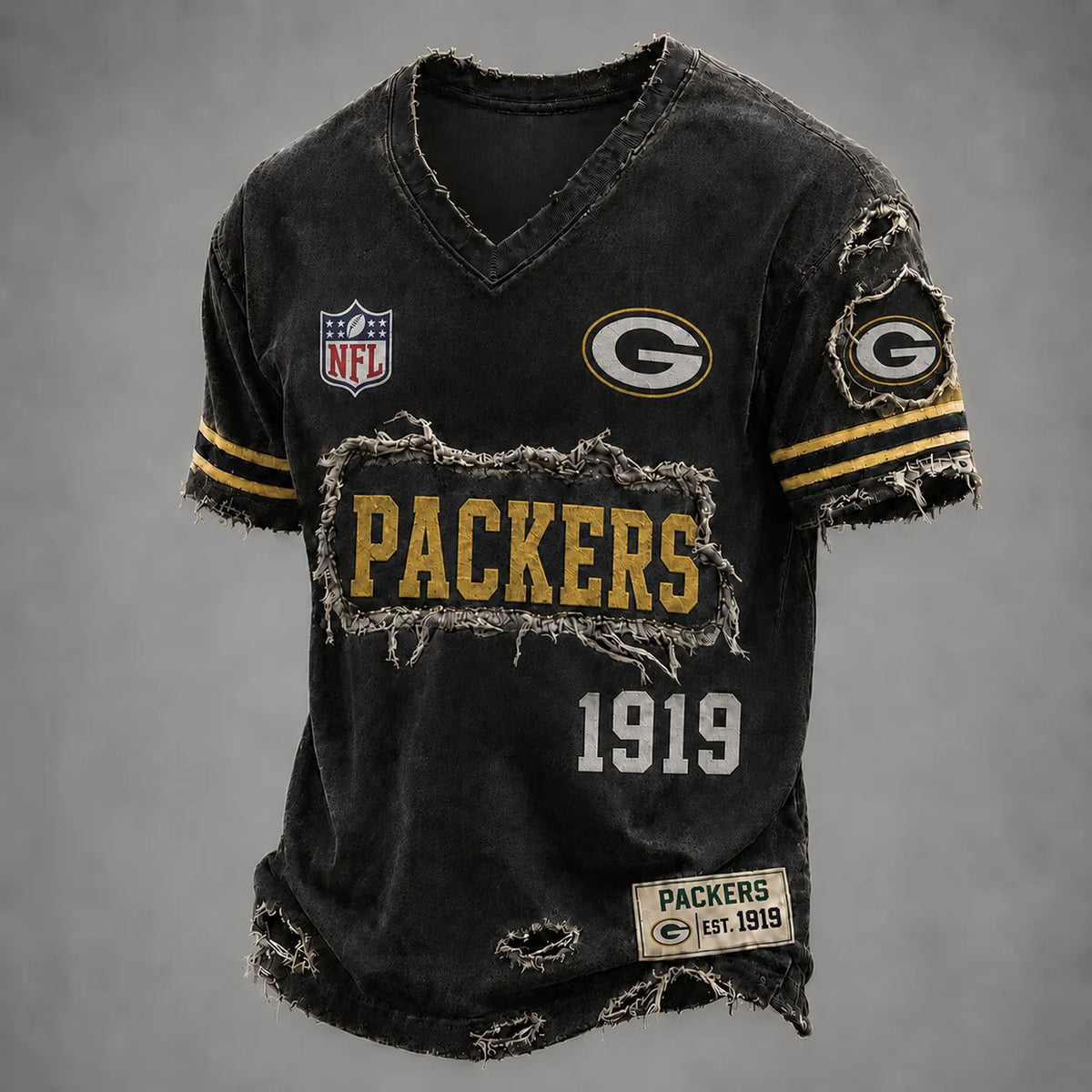 GB x NFL LUXURY V-Neck T-Shirt 3005 DatND DVT