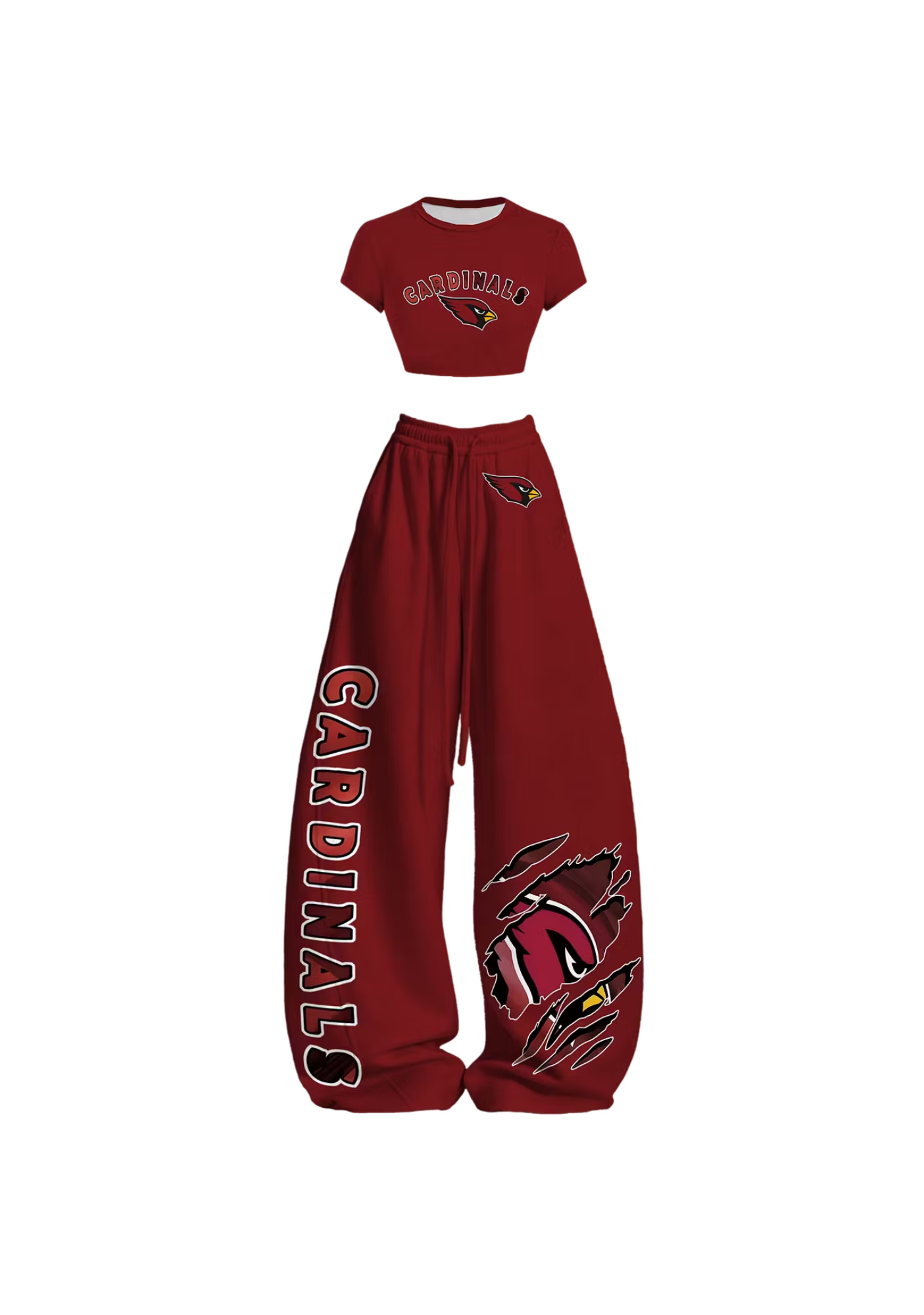 Arizona Cardinals Claw Rip Bird Tops & Elasticated Trousers Two-Piece Set