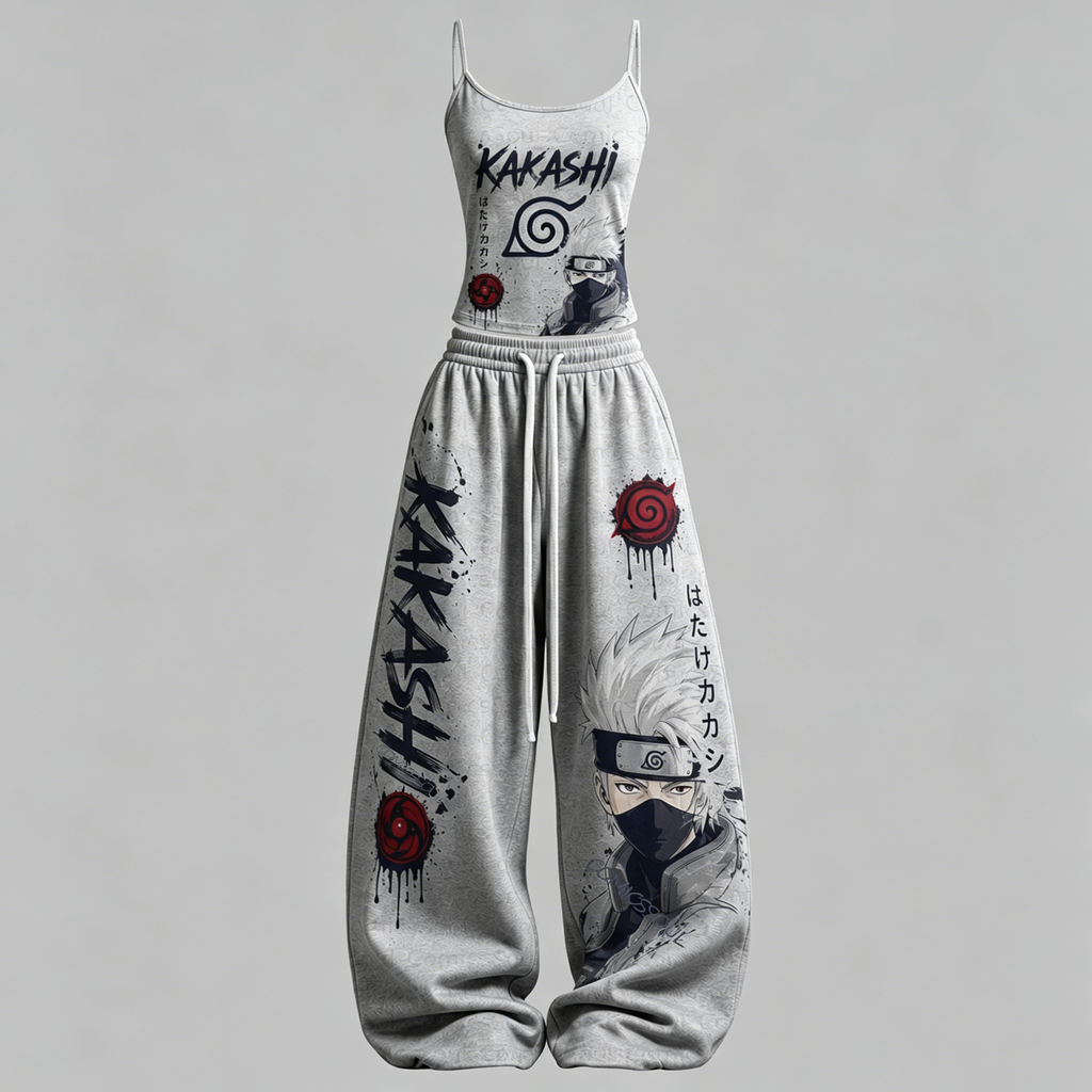 Naruto Top & Elasticated Trousers Two-Piece Set