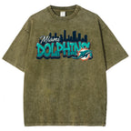 Miami Dolphins Unisex Vintage Washed T-shirt