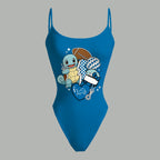 Detroit Lions X Pokémon Bodysuit  & Stretch Black Denim Shorts Two-Piece Set