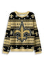 New Orleans Saints Skull Ugly Christmas Football Fan Sweatshirt