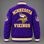 Unisex Minnesota Vikings Purple Varsity Jacket