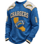 Los Angeles Chargers Waffle Knit Long-Sleeve Sweatshirt