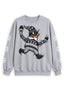 Women's Las Vegas Raiders Christmas Gnome Crewneck Sweatshirt