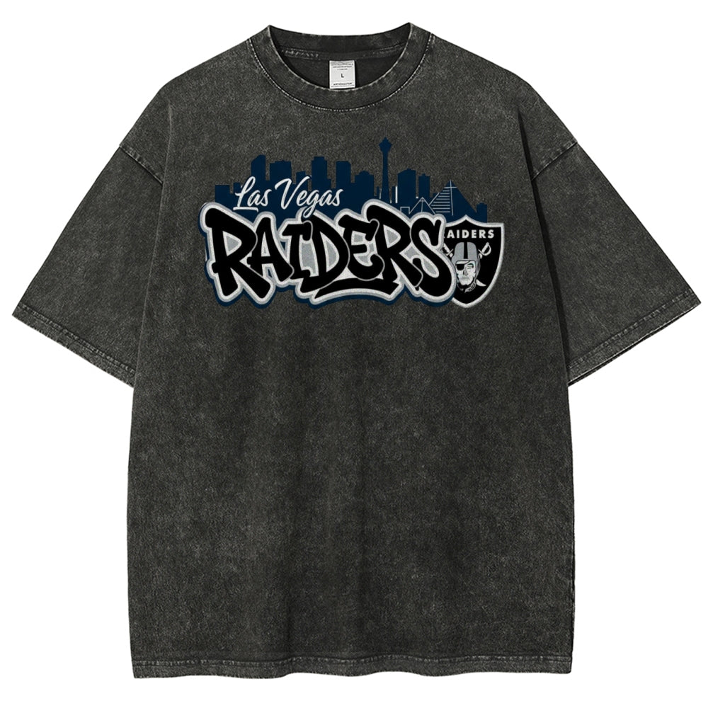 Las Vegas Raiders Unisex Vintage Washed T-shirts