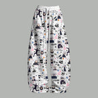 Women T-Shirt  & Elasticated Trousers Two-Piece Set 2605007513