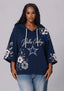 Women’s Dallas Cowboys Floral 3/4 Dolman Sleeve Hoodie