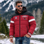 Arizona Cardinals Hooded Color Block Puffer Jacket  Custom Name Gifts For Fan