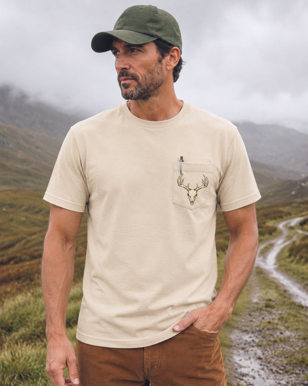 Hunt Hard Live Free POCKET Tee