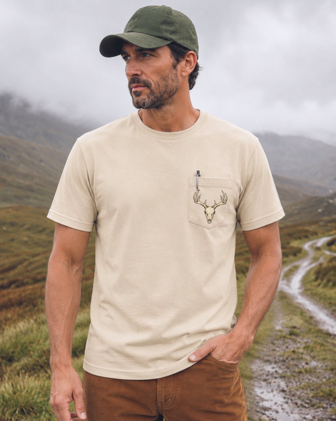 Hunt Hard Live Free POCKET Tee