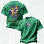 Baltimore Ravens Printed Unisex 100% Pure Cotton Washed T-Shirt