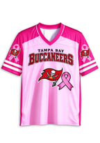 Women Tampa Bay Buccaneers Breast Cancer Awareness Pink Ribbon Mesh Jersey