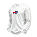 Buffalo Bills Helmet Waffle Knit Crewneck Sweatshirt
