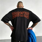 Retro Cleveland Browns Helmet Printed T-Shirt
