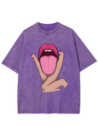 Tongue Vibe Y2K Washed Tee